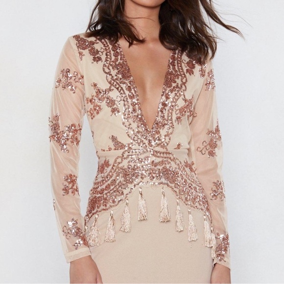 Nasty Gal Sequin Detailed Dress - Picture 2 of 5